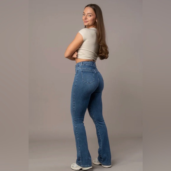 FITJEANS Blue Flare & Wide Leg Jeans - Picture 2 of 5